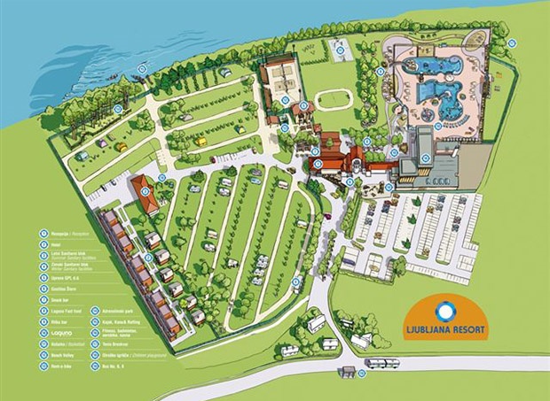 Ljubljana Resort zemljevid slika